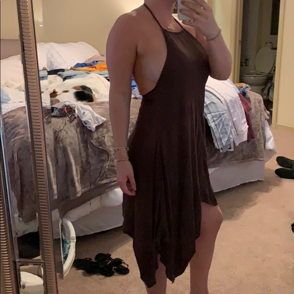 Olive green dress
